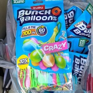 (10 COUNT) ZURU Bunch O Balloons Crazy Self-Sealing Water Balloons, 105 Count
